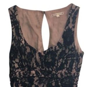Black lace cocktail dress